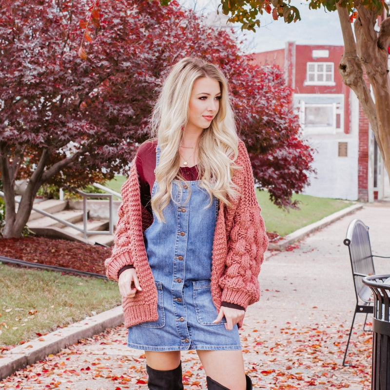 How To Style a Denim Overall Dress For the Cold Siloe How To Style a Denim Overall Dress For the Cold Siloe