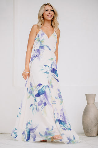 Life In The Tropics Printed Maxi Dress