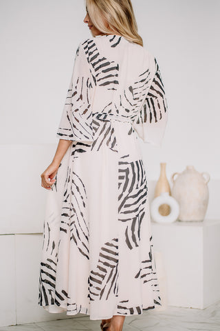 On With It Wrapped Maxi Dress
