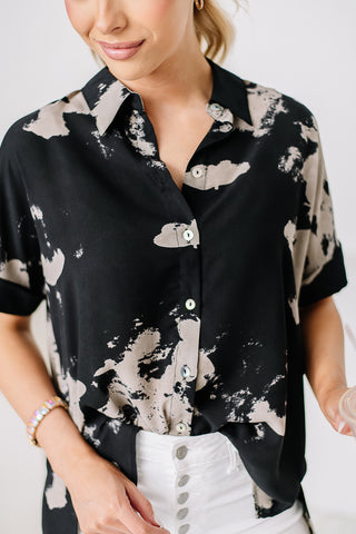 Show Them How Printed Button Up Top