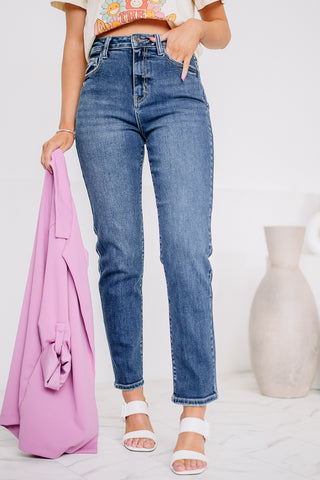 The Extra Life High Rise Straight Jeans