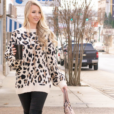 Snuggly Leopard Tops For Winter