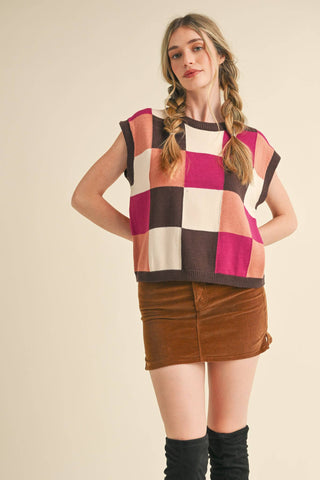 Checkmate Colorblock Sweater Vest