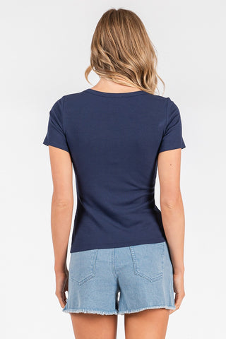 Forget Me Not Ribbed Classic Tee