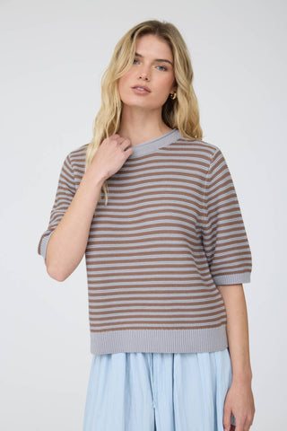 Pave The Way Striped Sweater Top