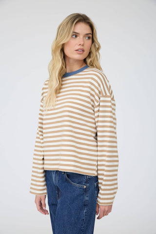 Striped Boxy Knit Top