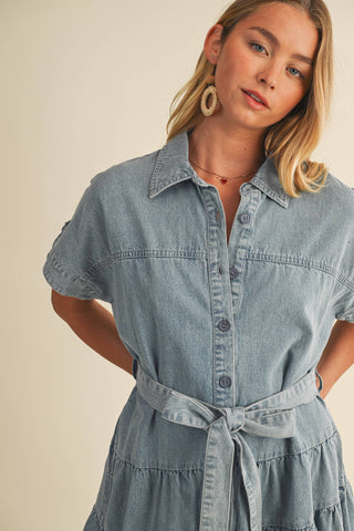 Tiered & True Ruffle Mini Dress