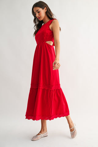 Cut It Out Midi Dress Medium