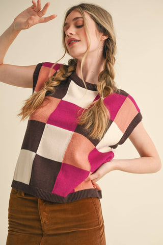 Checkmate Colorblock Sweater Vest