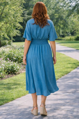 A Solid Moment Midi Dress