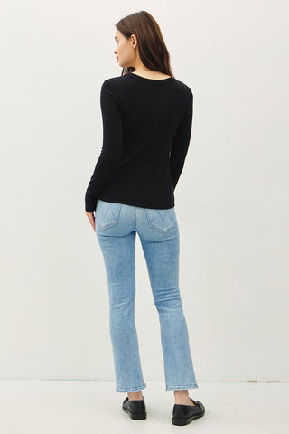 Cozy Up Round Neck Long Sleeve Top