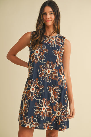 Garden Meandering Floral Dress