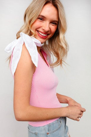 Sweet Talker Tied Bow Top