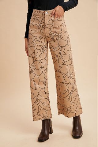 Because Of You Floral Printed Pants