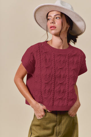 Power To The Flower Sweater Top