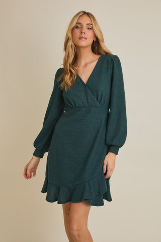 Ready For Ruffles Surplice Mini Dress