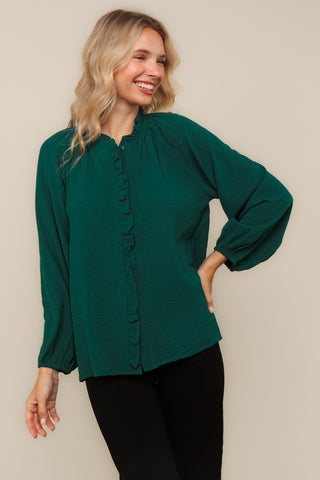 Frilled For You Top {Curvy}