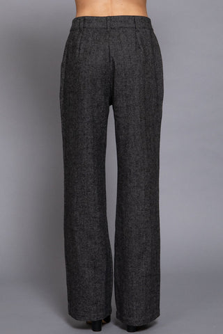 Herringbone Straight Fit Pants