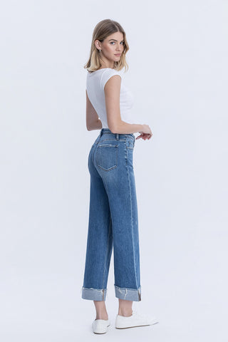 Eclipse High Rise Cuffed Jeans