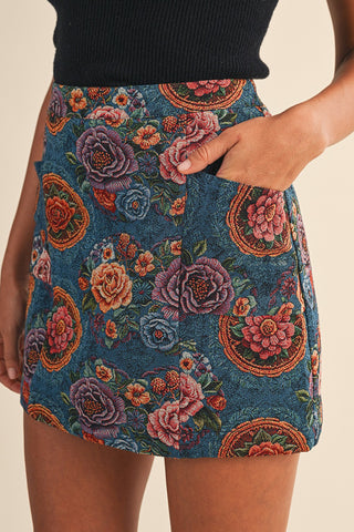 Change Of The Seasons Floral Skirt