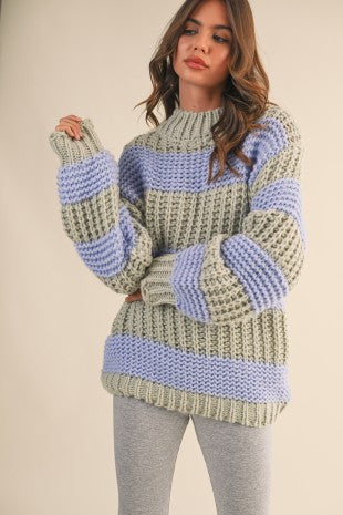 Talk Of The Block Chunky Sweater