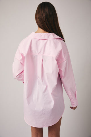 Per My Last Email Oversized Button-Up {Pink}