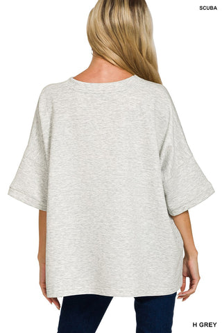 Scuba Side Slit Top | Colors