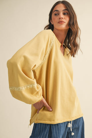 Loving Lace French Terry Sweatshirt