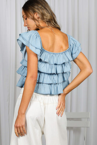 High-Tide Chambray Top