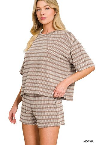 Ribbed Shorts & Top (Set)