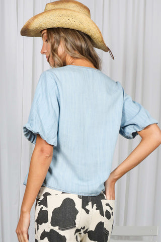 Prairie Rose Peplum Top