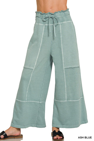 French Terry Wide Leg Pants