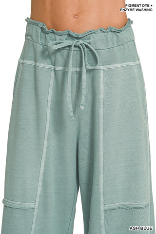 French Terry Wide Leg Pants