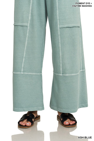 French Terry Wide Leg Pants