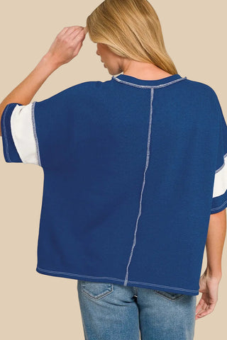 French Terry Striped Top | Colors