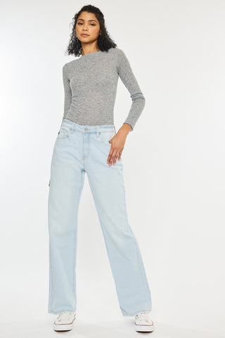 Y2K Mid Rise Baggy Jeans