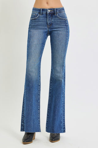 Tummy Control Mid Rise Bootcut Jeans