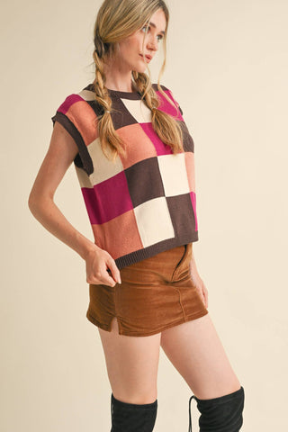 Checkmate Colorblock Sweater Vest