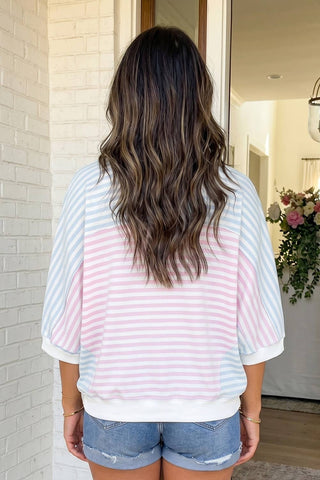 Patchwork Oversize Top