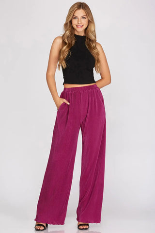 Pure Plisse Woven Pants