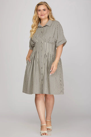 Weekend Picnic Mini Dress (Curvy)