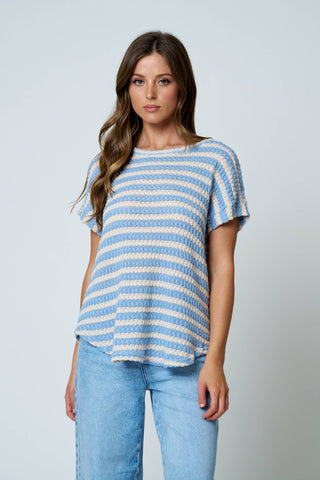 Power Move Striped Knit Top