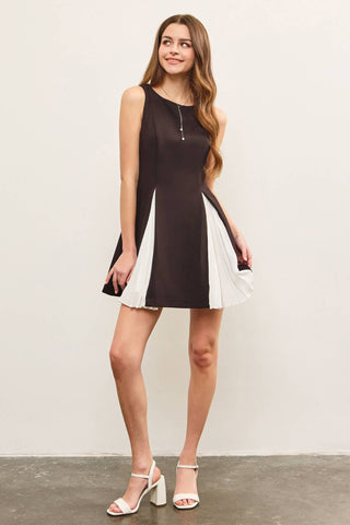 The Chic Chick Pleated Panel Dress