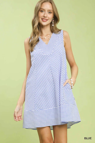 Stay In Line A Line Dress