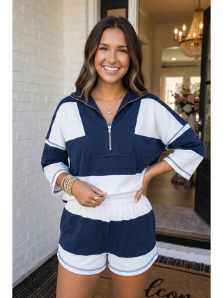 Exposed Seam Top & Shorts Set