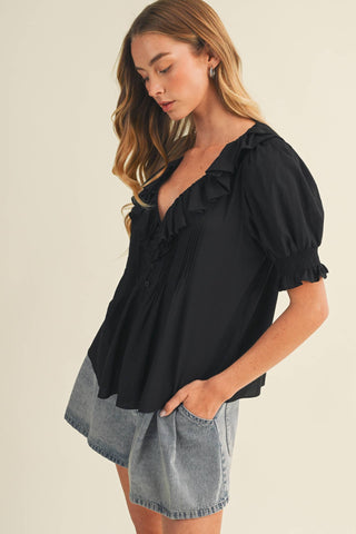 Pintuck Poplin Blouse