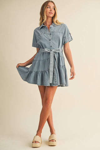 Tiered & True Ruffle Mini Dress