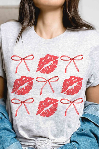 BOWS AND KISSES Graphic T-Shirt