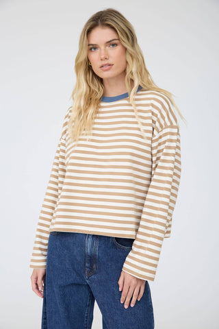 Striped Boxy Knit Top