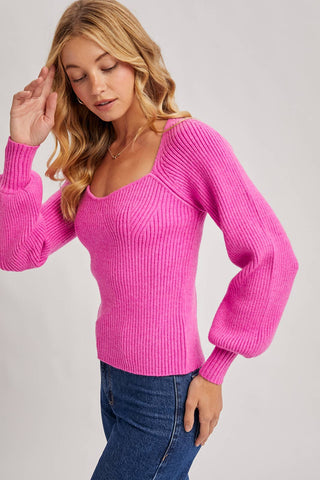 Such A Sweetheart Neck Sweater